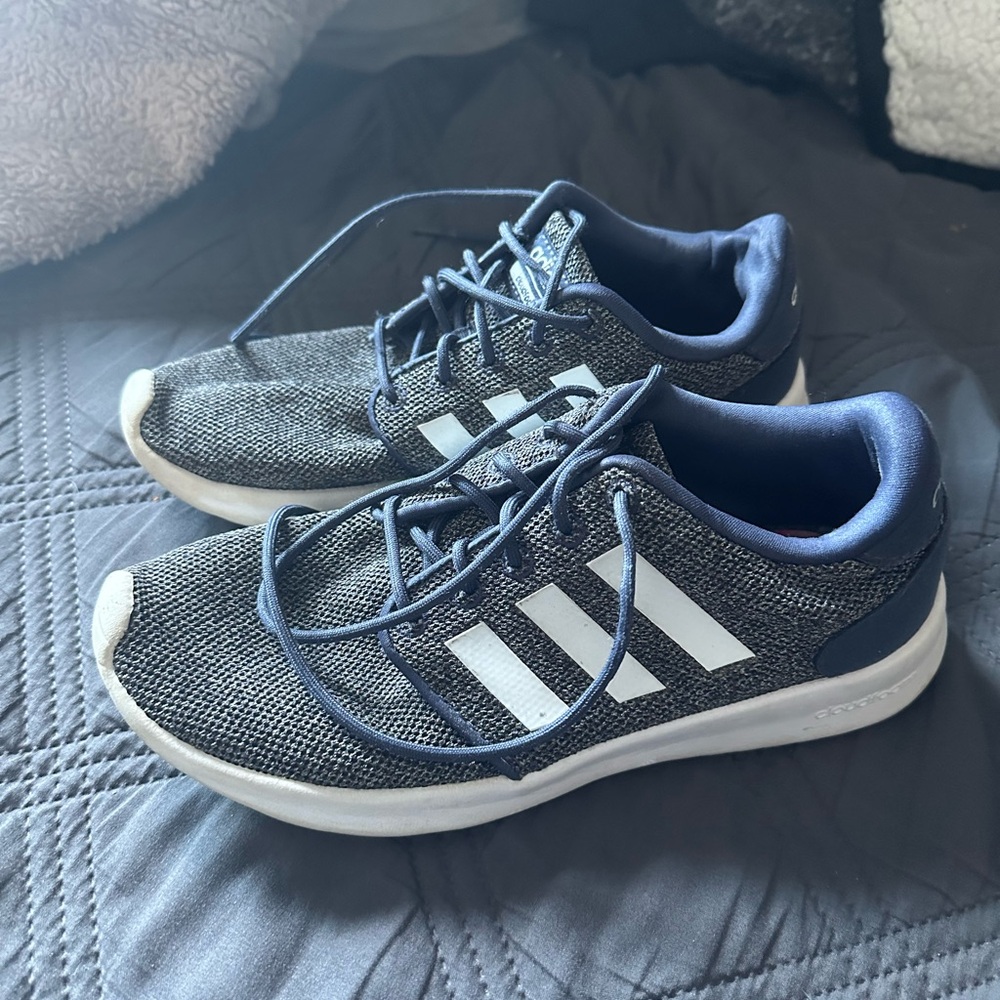 Adidas Navy and Pink Athletic Shoes